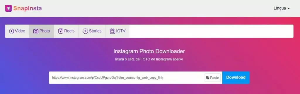 Como baixar vídeos do Instagram