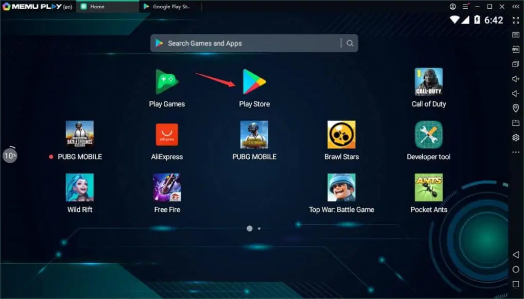MEmu Play emulador Android para PC fraco