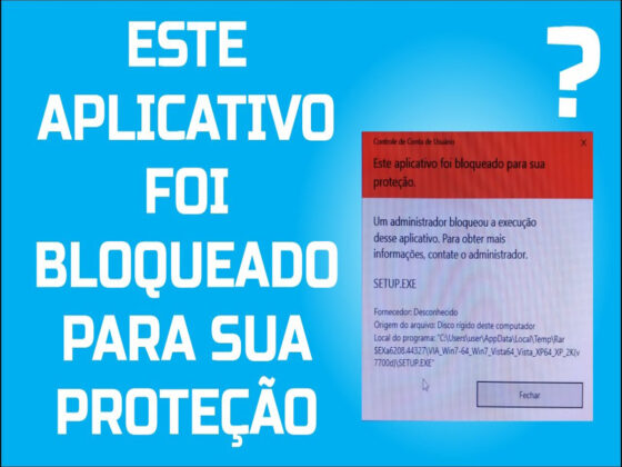 este aplicativo foi bloqueado