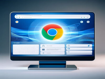 Navegador Google Chrome em modo kiosk tela cheia sem barras
