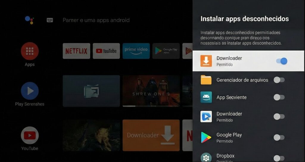 instalar apk tv android