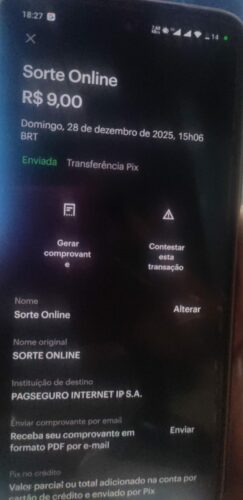 Tela do aplicativo bancário mostrando opção de devolver Pix