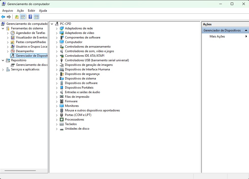 Gerenciador de Dispositivos mostrando Intel AI Boost ou AMD IPU Device
