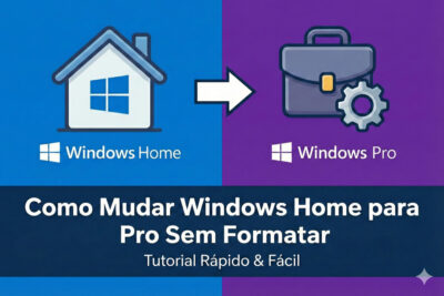 Mudar Windows Home para Pro Sem Formatar