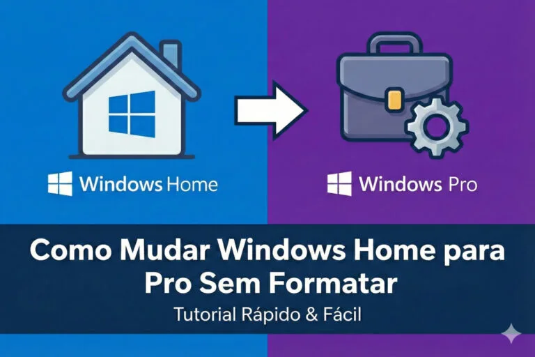 Como Mudar Windows 11 Home para Pro Sem Formatar (Guia 2026)
