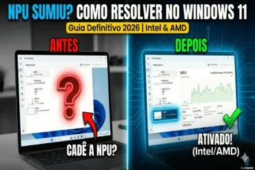 NPU não aparece no Gerenciador de Tarefas