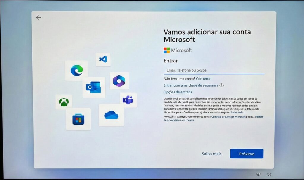 Windows 11 OOBE vamos conectar voce a uma rede sem opcao pular