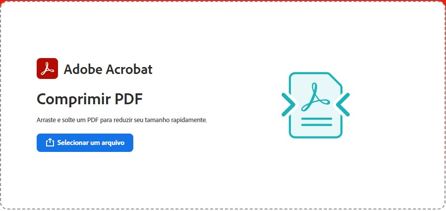 Compactar PDF no Adobe online (comprimir PDF grátis)