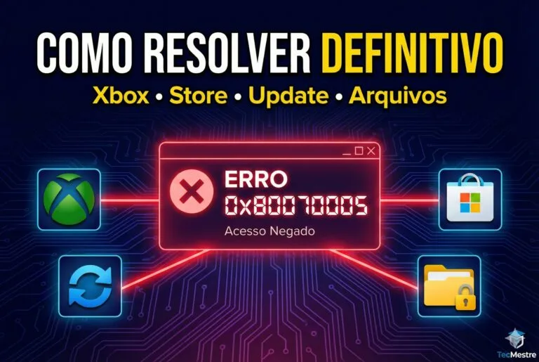 Erro 0x80070005 (Acesso Negado): Como Resolver no Windows, Xbox e Store [2026]