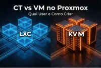 CT vs VM no Proxmox